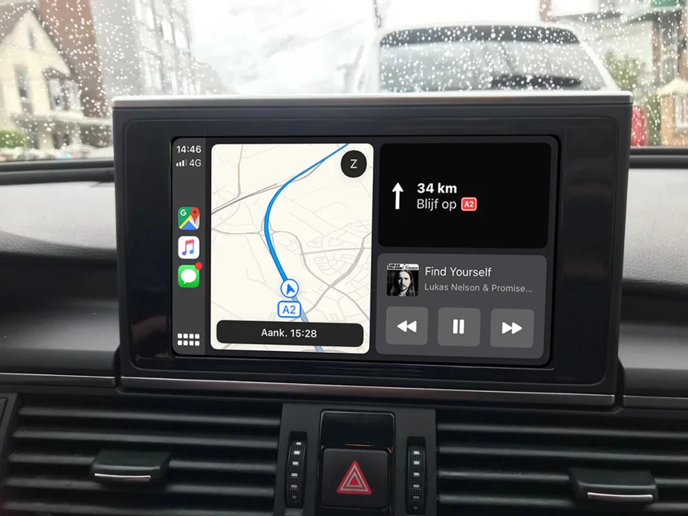 Беспроводной интерфейс CarPlay для AUDI A3 A4 A5 A6 A7 A8 Q5 Q7 оригинальное обновление экрана