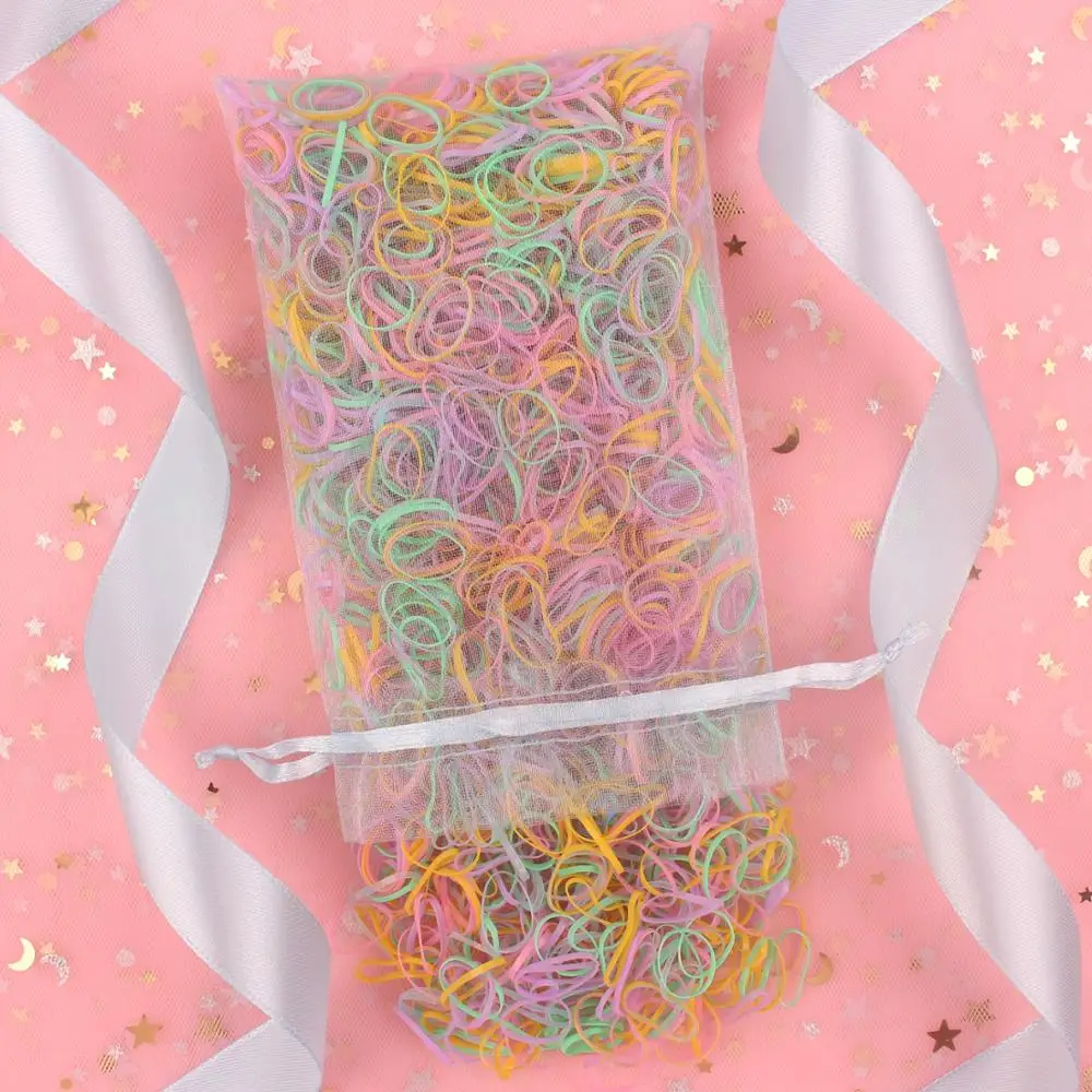 1000 шт. прозрачный резиновый ободок для волос силиконовый держатель хвоста