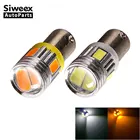 2X BA9S T4W 6-5730 SMD автомобиля светодиодный купол с фестонами чтение дверь фонарь освещения номерного знака, DC 12 В, белыйжелтый (желтый) огни Светодиодный лампы