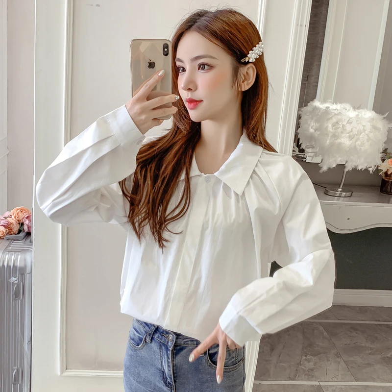 COIGARSAM Повседневная рубашка с длинным рукавом женские топы новые весенние