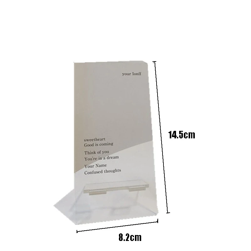 acrylic transparent english letters phone holder desktop stand desk bracket for iphone samsung huawei universal free global shipping