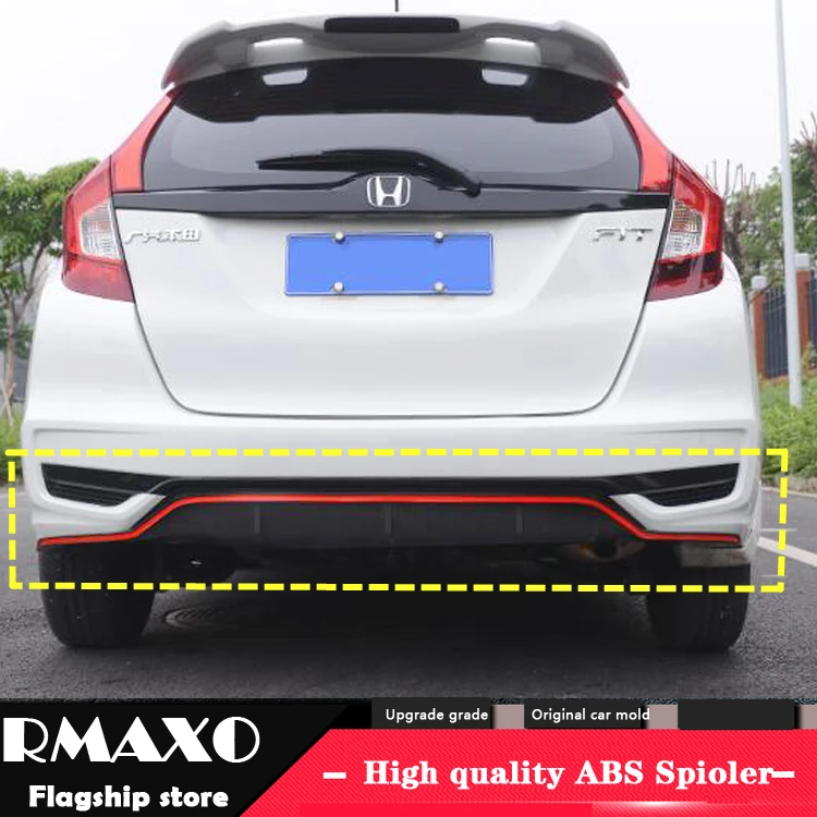 Для Honda FIT JAZZ ABS задний бампер диффузор протектор для 2018 2019 YCK Боди Комплект