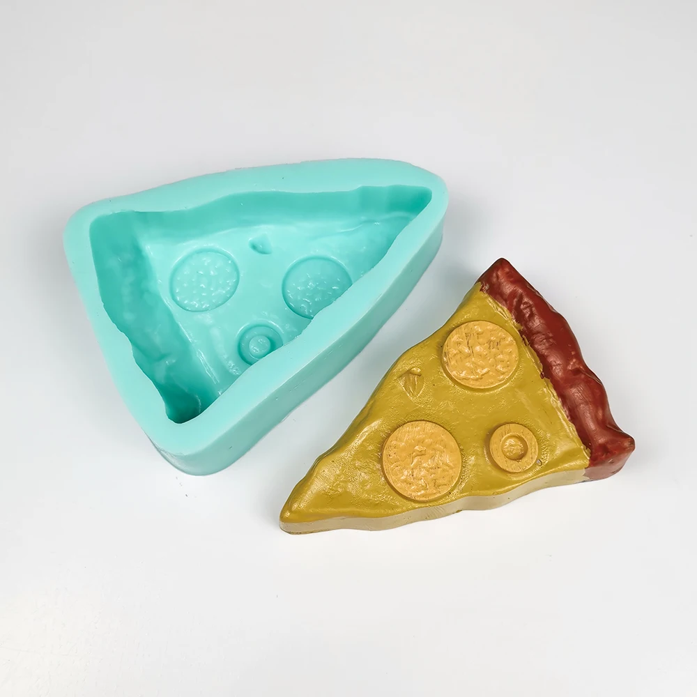 

QT0468 силиконовые формы для свечек и мыла быстрое питание, Снэк, пицца, мыло, креативное пищевое мыло, сделай сам, глина, полимерные формы