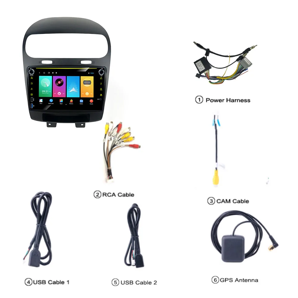 

2Din Android Car Radio for Dodge Journey Fiat Freemont 2012-2020 9'' Screen Car Stereo GPS Car Multimedia Video Player Autoradio