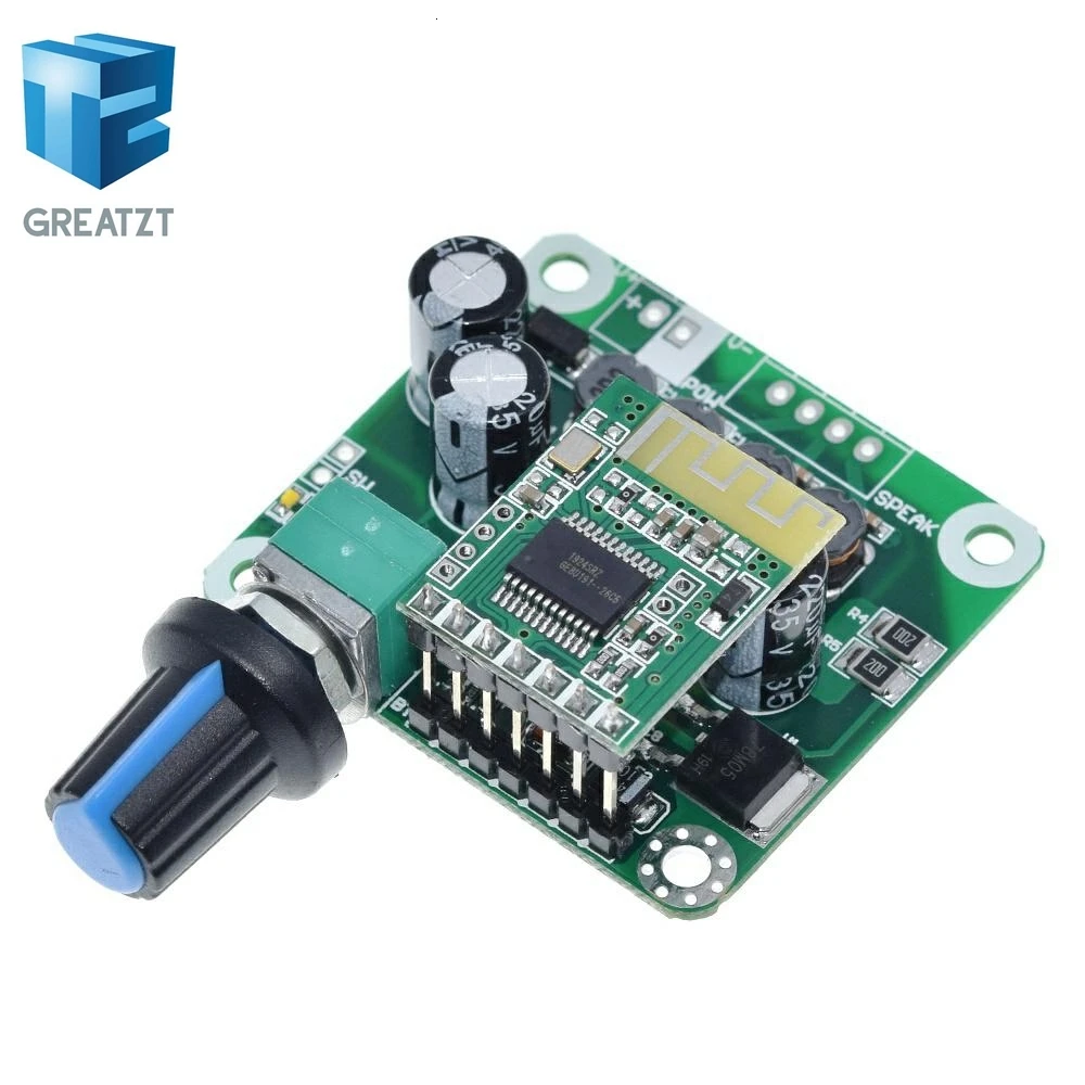 Bluetooth 4,2 TPA3110 15 Вт+ 15 Вт Цифровой стерео аудио Мощность модуль усилителя 12 V-24 V автомобиль для USB Динамик, Портативный Динамик