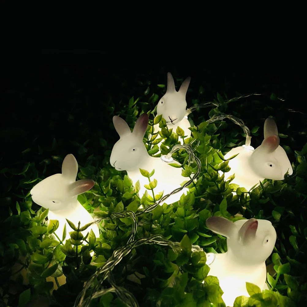 1.5 Meter 10 LED Easter Bunny Rabbit Decoration Garden String Lights Lamp Holiday Decorative Ornament For Home Party | Дом и сад