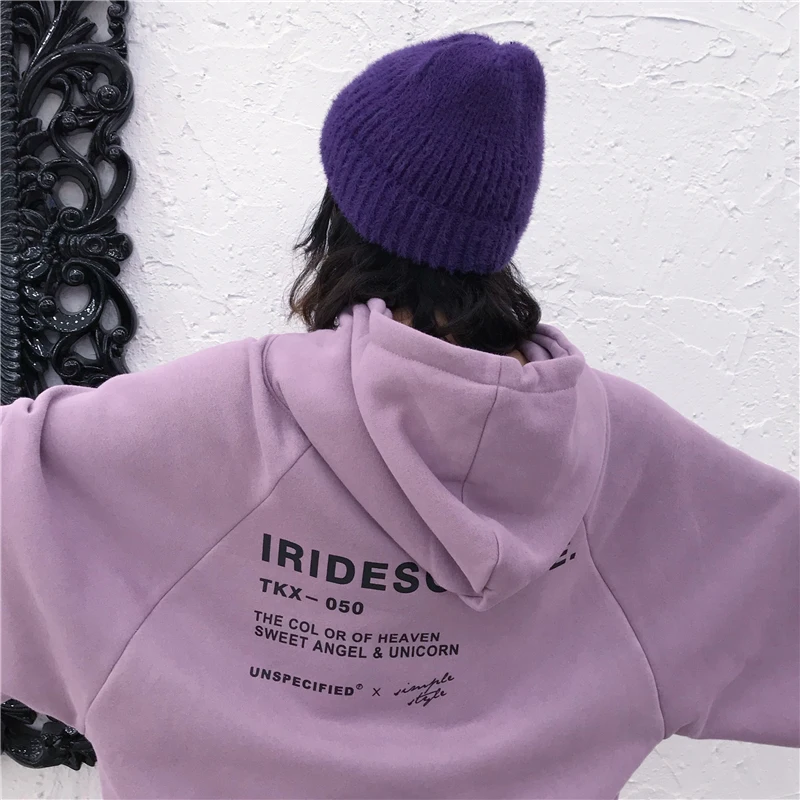 Толстовки женские шикарные Простые Модные Повседневные буквы с длинным рукавом высокого качества Harajuku корейский стиль женские s Дамы студенческие универсальные