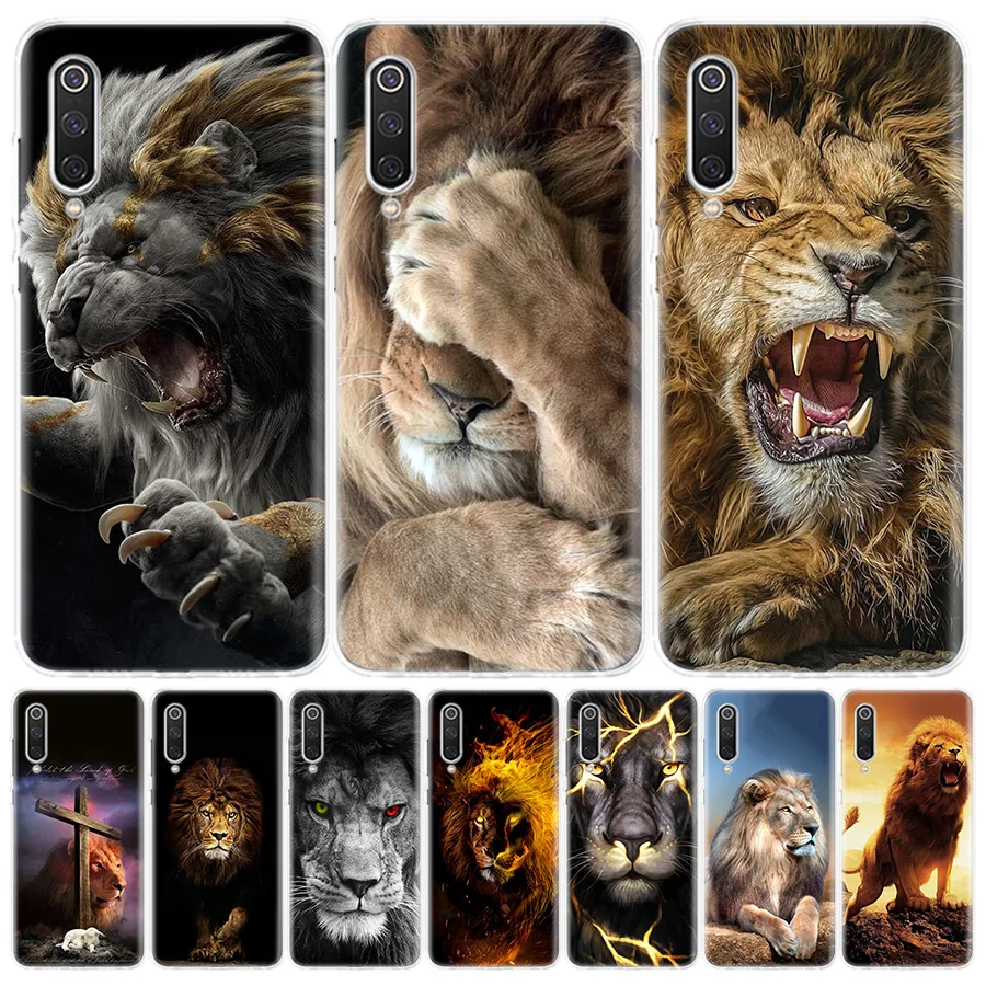 

Lion Alpha Male Cub Silicon Call Phone Case For Xiaomi Redmi Note 10 Pro 11 9 10S 8 9S 11S 11T 8T 7 9A 9C 9T 7A 8A Cover Coque