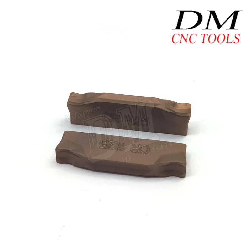 

10pcs N123G2-0300-0003-CR 1125 Double-head Cutting Inserts Indexable Grooving Inserts 3mm Cutting- insert Slotting Grooving