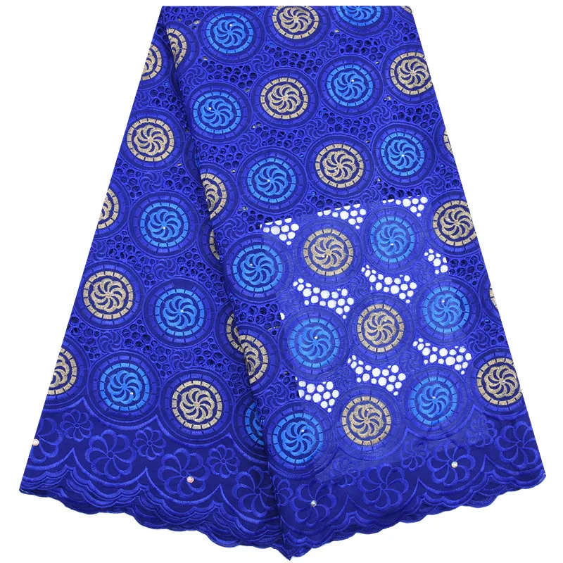 2019 Высококачественная хлопковая сетчатая кружевная ткань французская с камнями