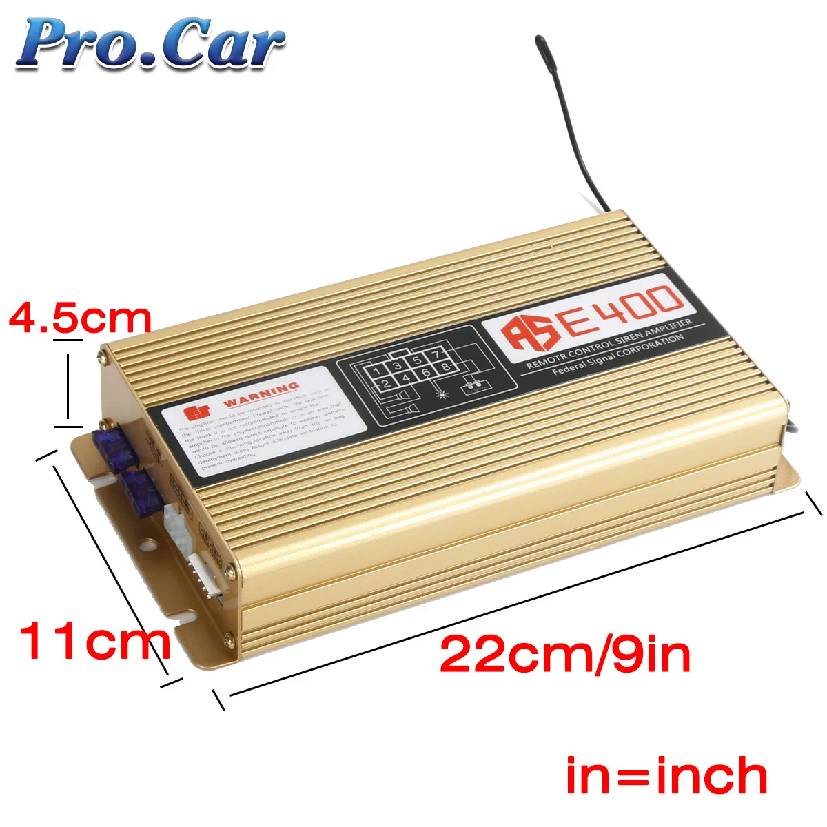 Полицейская сирена 400 Вт автомобильная микрофонная акустическая система 15