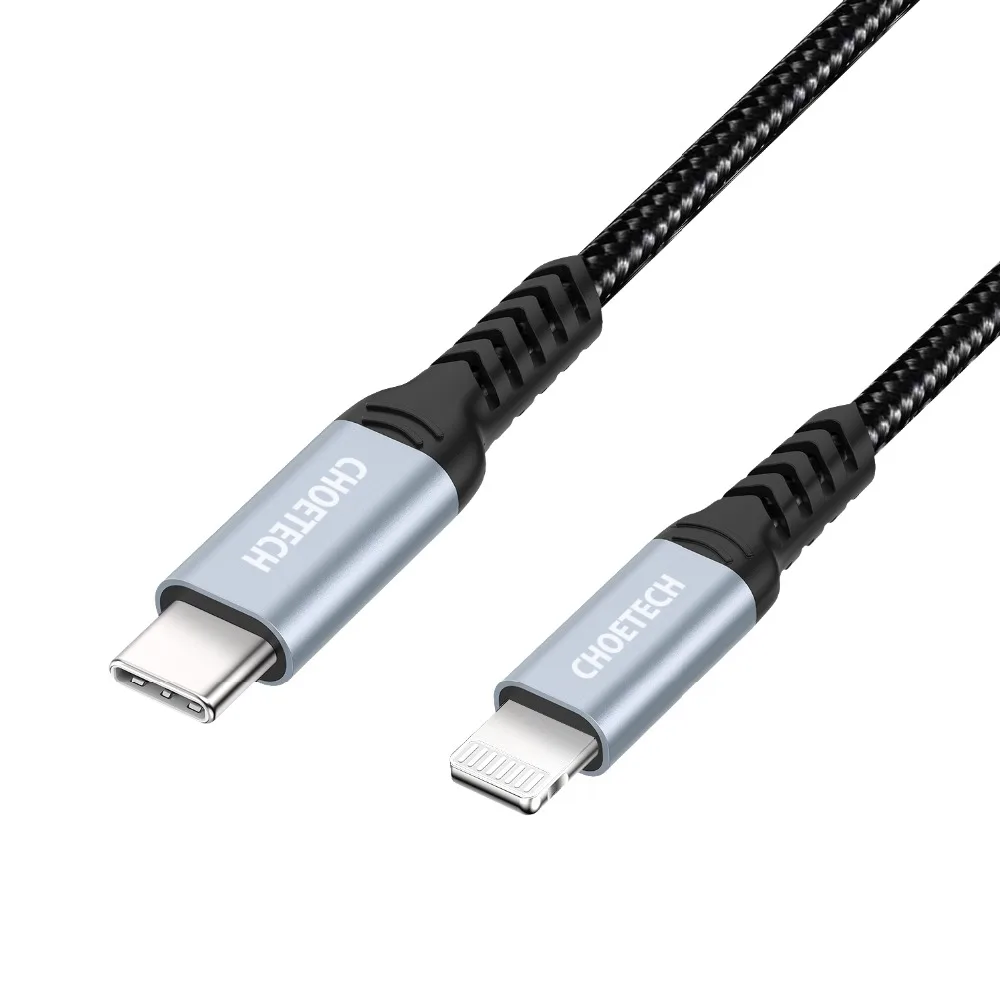 CHOETECH MFi USB C кабель для iPhone Xs Max 8 Plus 3A Быстрая зарядка кабель Lightning для iPhone USB кабель для передачи данных кабель для зарядки телефона