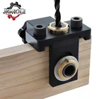 Регулируемый деревообрабатывающий 3 в 1 устройство Doweling комплект карман отверстие джиг бурения руководство локатор для соединяться мебели Перфоратор Инструмент