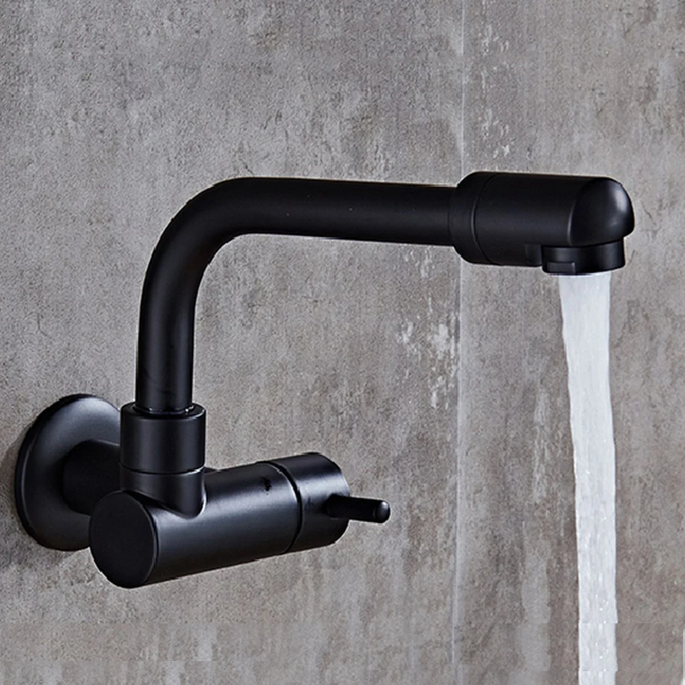 

Настенный смеситель для бассейна, латунный кран для выпечки, одна холодная кухонная насадка, кран для балкона