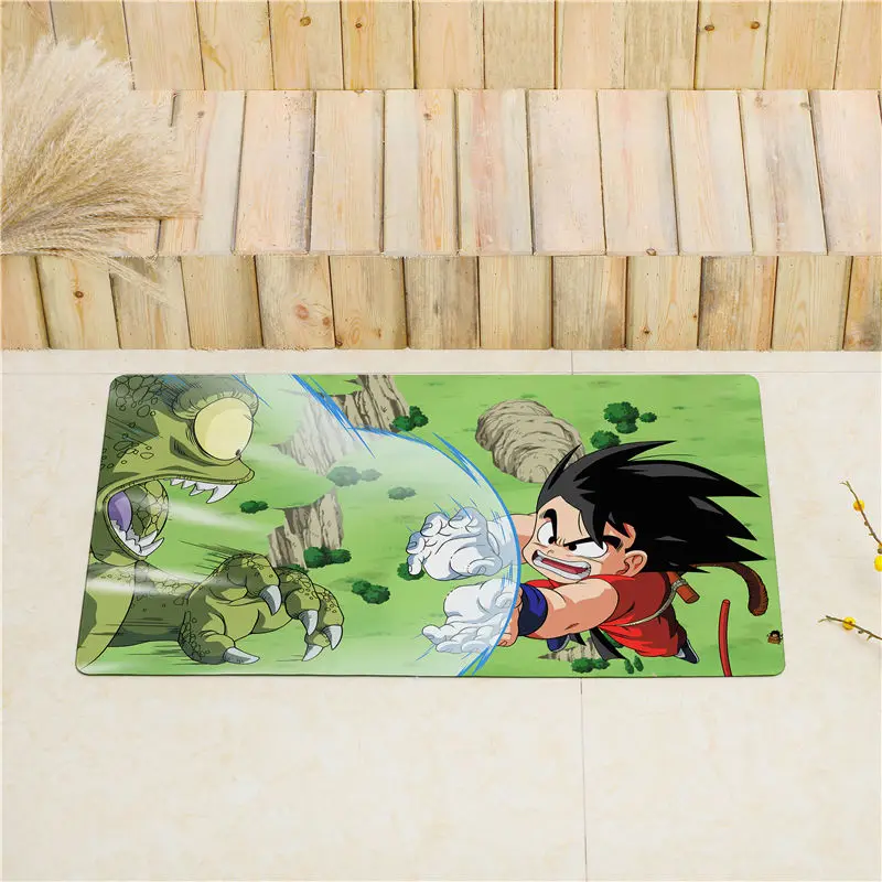18 Dragon Ball Z входная дверь коврик кухонный коврик для напольные коврики нескользящий коврик для дома ПВХ мягкая кожа салон ковры водонепроницаемый ковер - Цвет: 18