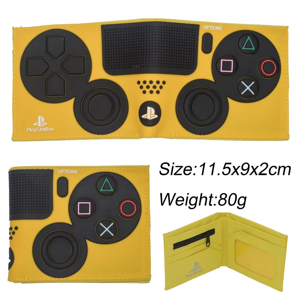Кошельки разных цветов с 3D принтом для Playstation carteira, сложенный кошелек из ПВХ с карманом для монет, креативный подарок для мужчин и женщин, кошелек для игр