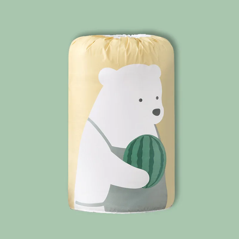 

1PC Laundry Organizer Foldable Cylindrical Beam Mouth Quilt Storage Bags Waterproof Moisture-proof Drawstring Large Capacity