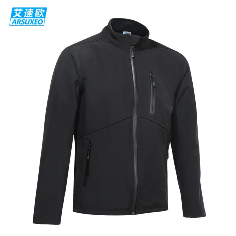 Мужская велосипедная куртка ARSUXEO Зимняя Теплая Флисовая для горных велосипедов
