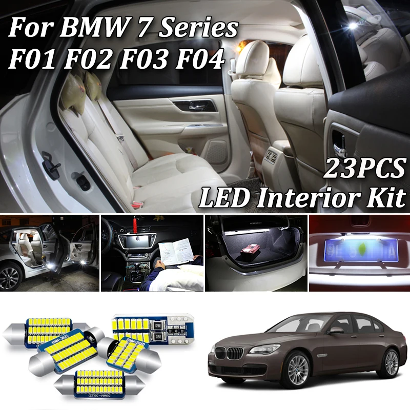 Аксессуары для интерьера автомобиля BMW 7 Series F01 F02 F03 F04 23 шт. светодиодная