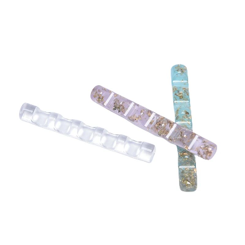 

1PCS 5 Grids Acrylic Clear Nail Brush Rack Shelf Organizers Painting Pen Rest Holder Stand Colorful Uv Gel Brush Display Holder