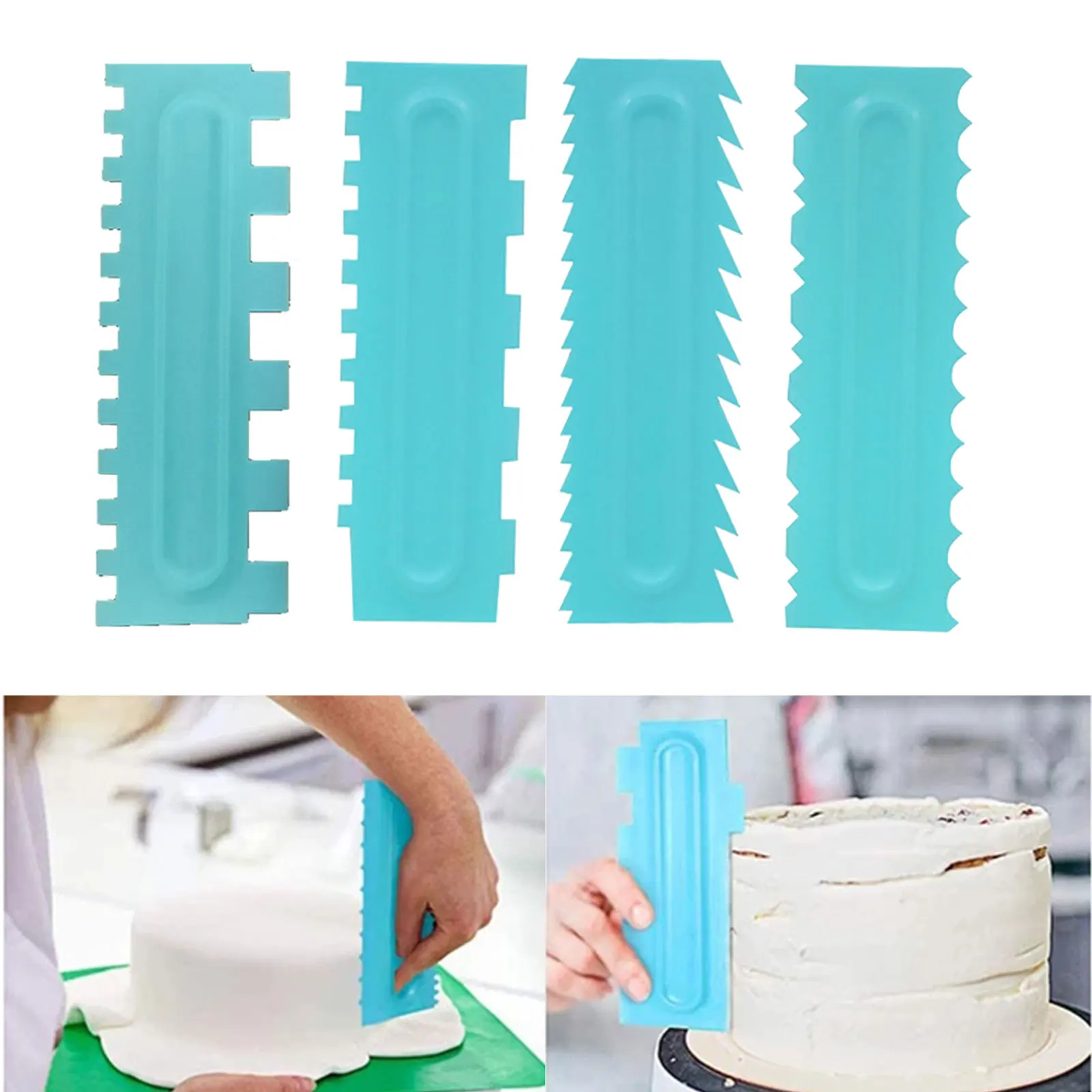 

Моделирование более гладкий полировщик для помадки, скребок для торта, лопатки для теста, брикет крема, набор «сделай сам», инструменты для ...