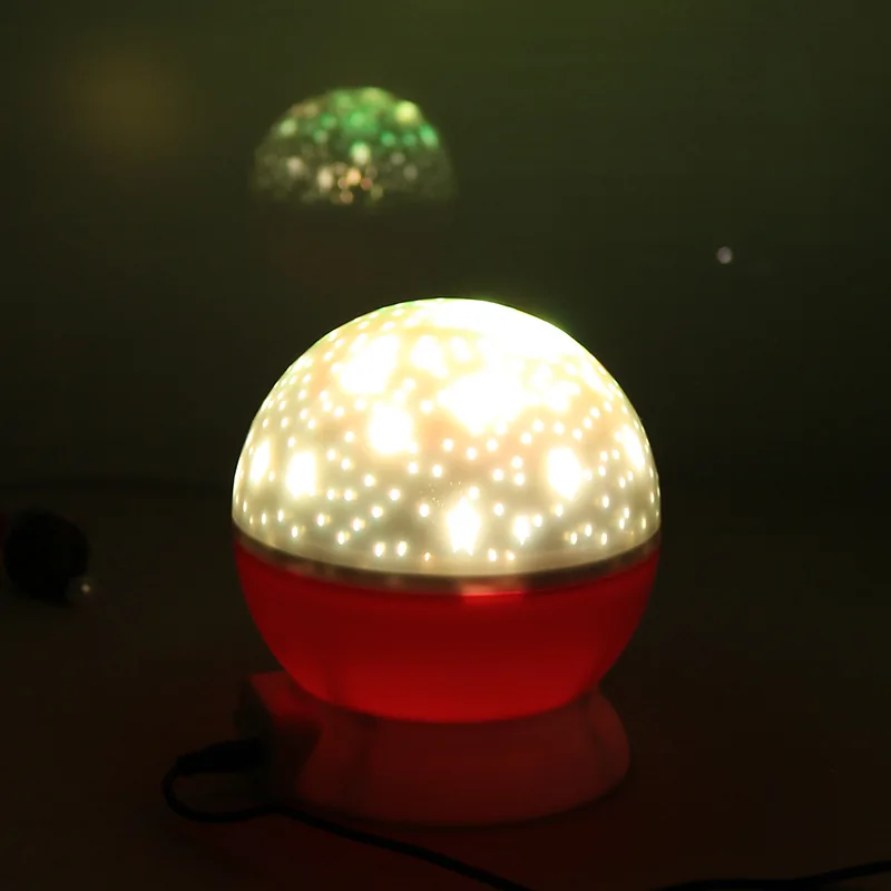 

LED Novelty Rotating Star Projector Lighting Moon Starry Sky Children Baby Night Sleep Light Battery Emergency Projecter Lamp