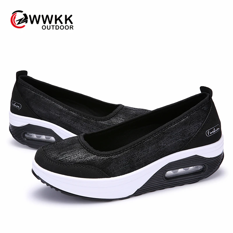 WWKK 2019 осень Женская обувь на плоской платформе Для женщин повседневные кроссовки