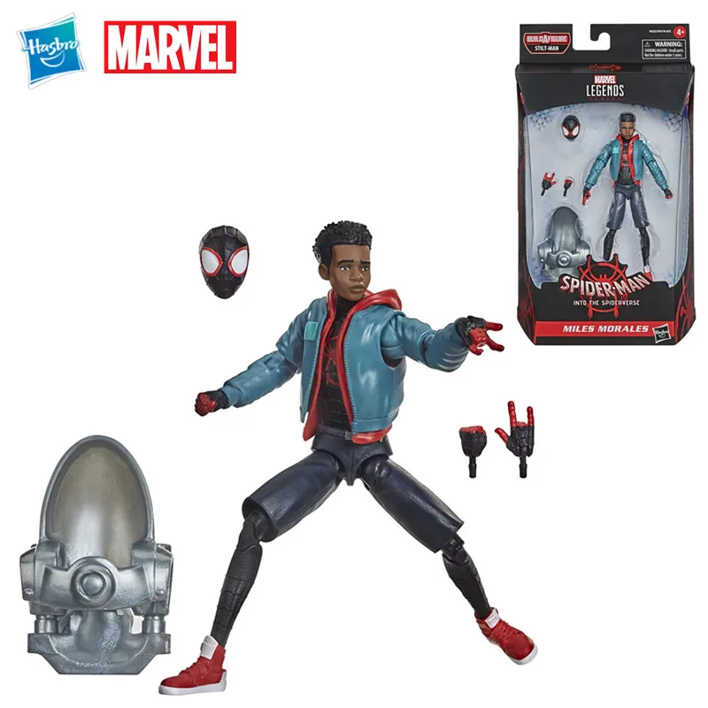 

Spider-Man Hasbro Marvel Legends Series Into The Spider-Verse Miles Morales 6-Inch Collectible Action Figure Toy Anime Kids Gift