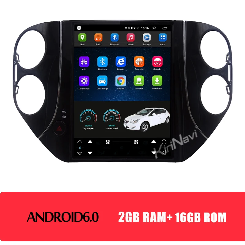 Android car radio KiriNavi 10," вертикальный экран 1Din Android 8,1 автомобильный Dvd мультимедийный плеер для Volkswagen VW Tiguan автомобильный Радио авто Gps навигация - Цвет: Android car radio