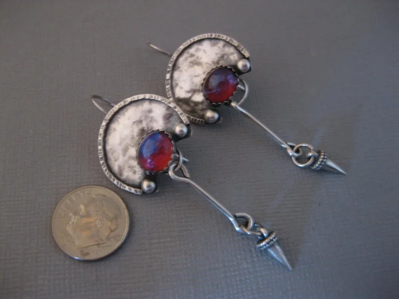 Модные Ретро Серебряные серьги в виде Лабрадора вулканической скалы водопада