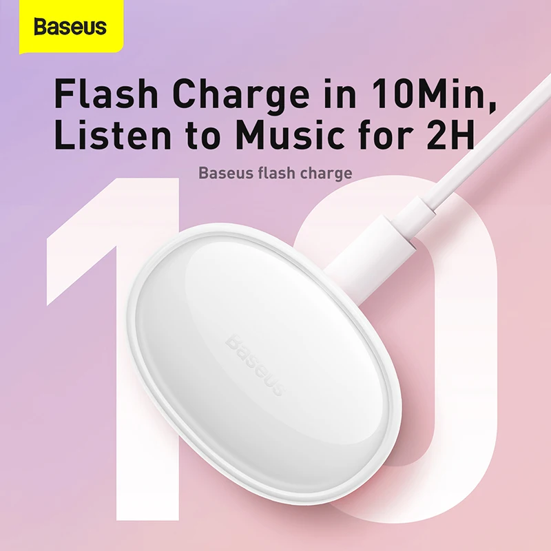 Baseus Bowie E2 TWS наушники Bluetooth 5.2 беспроводные 25-часовые спортивные с зарядкой и