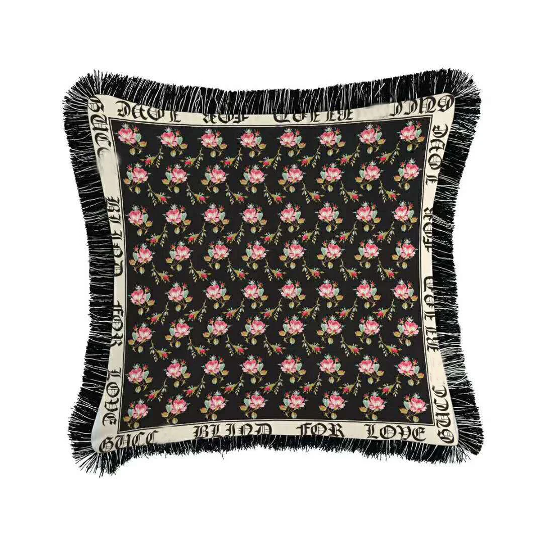 Наволочка из бархатной ткани французский роскошный дуплекс с полной печатью для