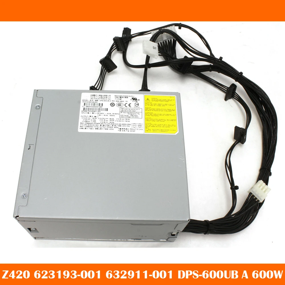 Оригинальный блок питания для сервера Z420 623193-001 632911-001 DPS-600UB A 600W Оригинальный блок питания для сервера Z420 623193-001 632911-001 DPS-600UB A 600W