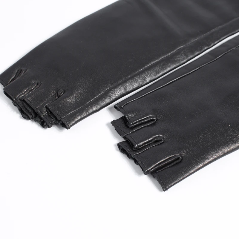 Перчатки из овечьей кожи без пальцев 30 80 см|leather fingerless|long leather fingerless glovesfingerless gloves