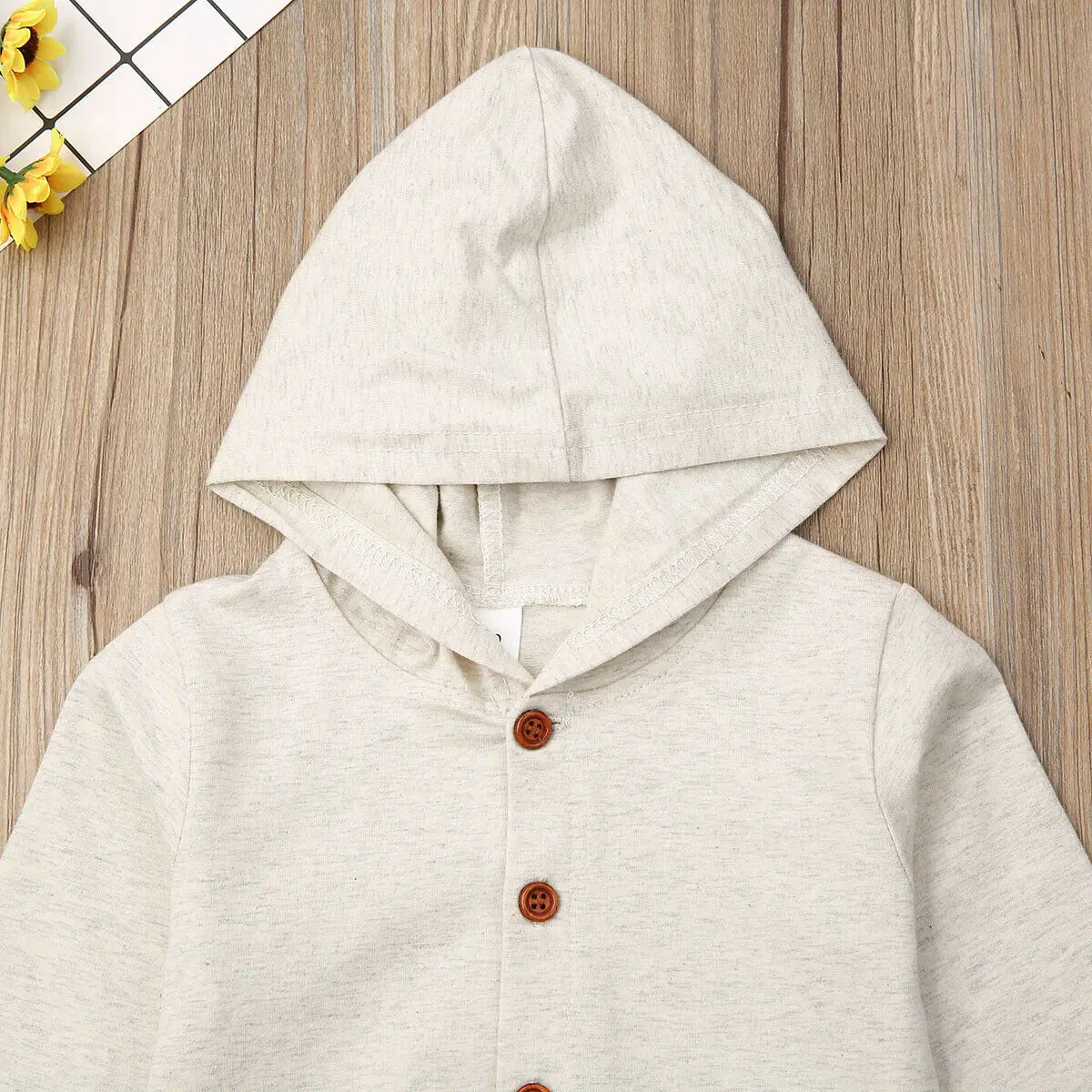 3 шт./комплект детское боди с капюшоном и штаны принтом слона |