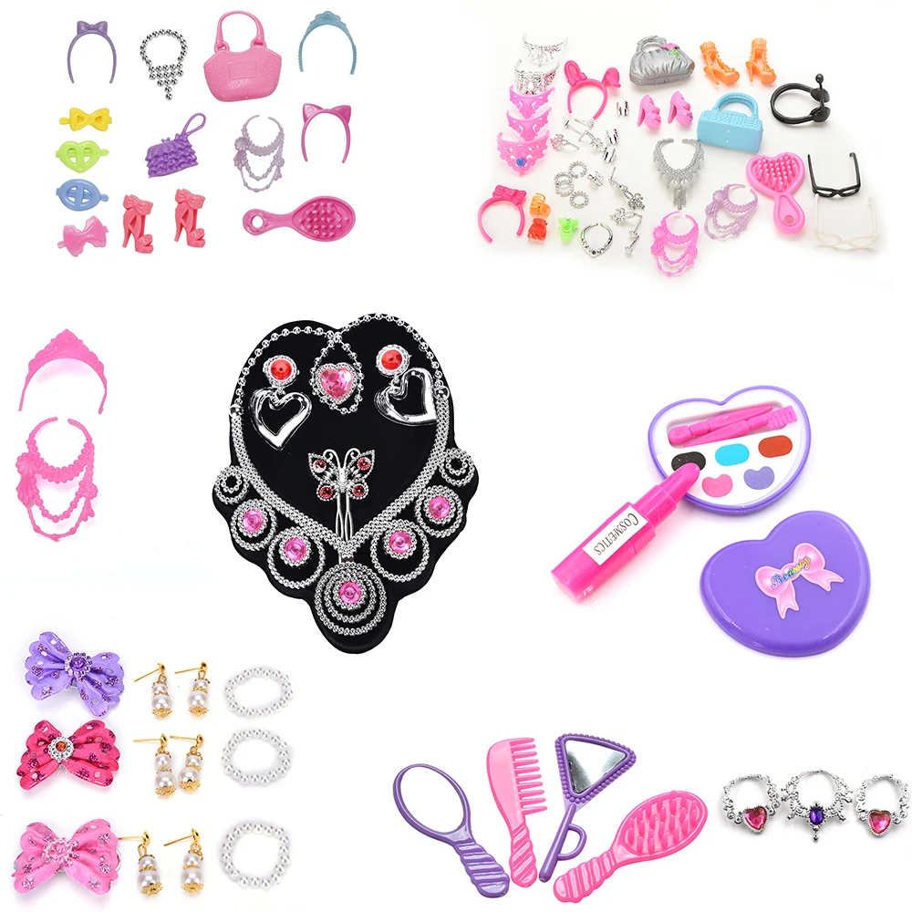 Модный Ювелирный кукольный набор принцессы императрицы короны ожерелье серьги