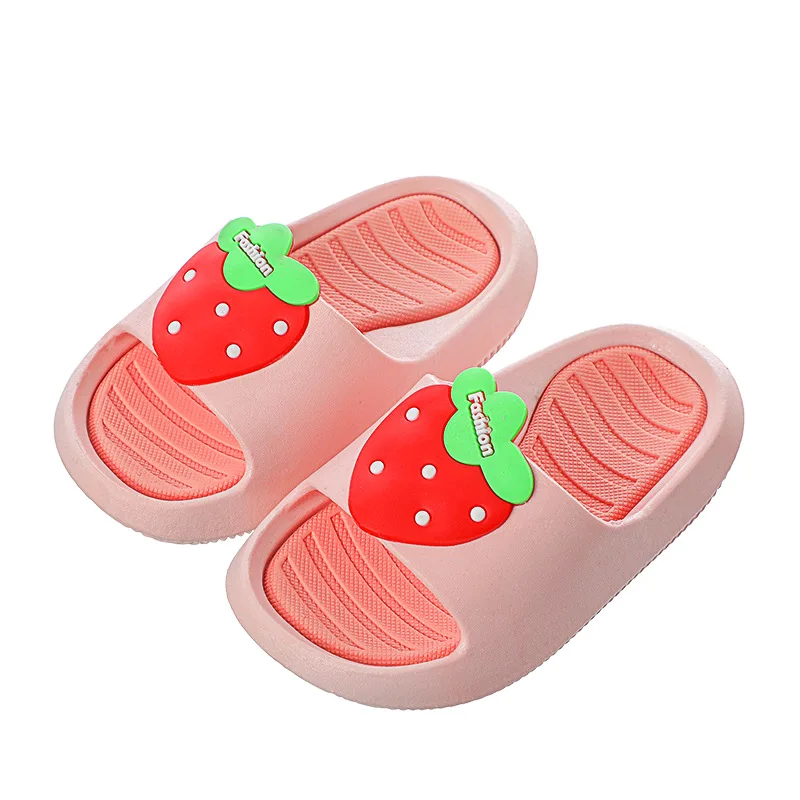 

Kids Summer Slippers Cartoon Cute Fruit Strawberry Pineapple Slipper Indoor Toddler Girl Beach Slippers Shoes Kids