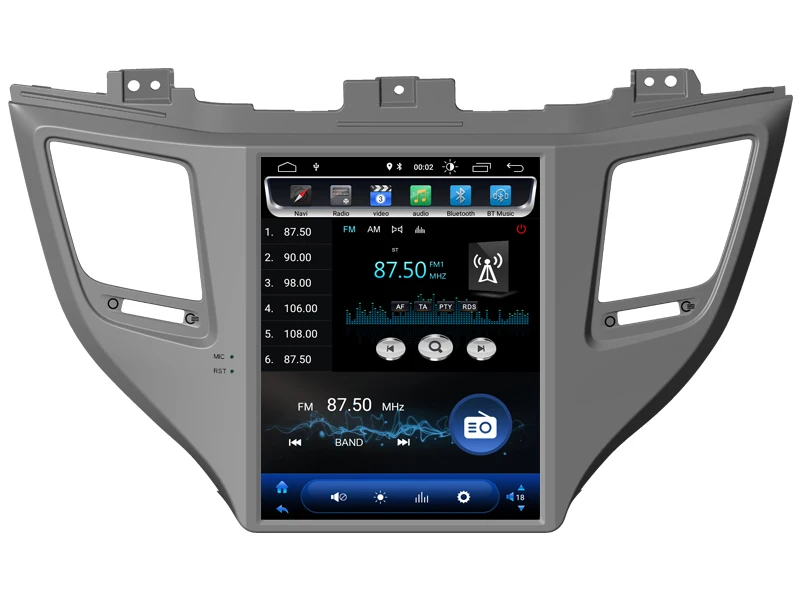 Автомобильный мультимедийный Android вертикальный экран Авторадио головное