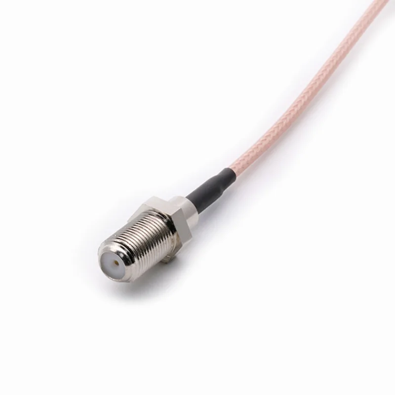 

100PCS RF Coaxial Line SMB Male Right Angle to F Female Jack RG316 Pigtail Cable Extension Cable 15CM 6" Jumper Cord