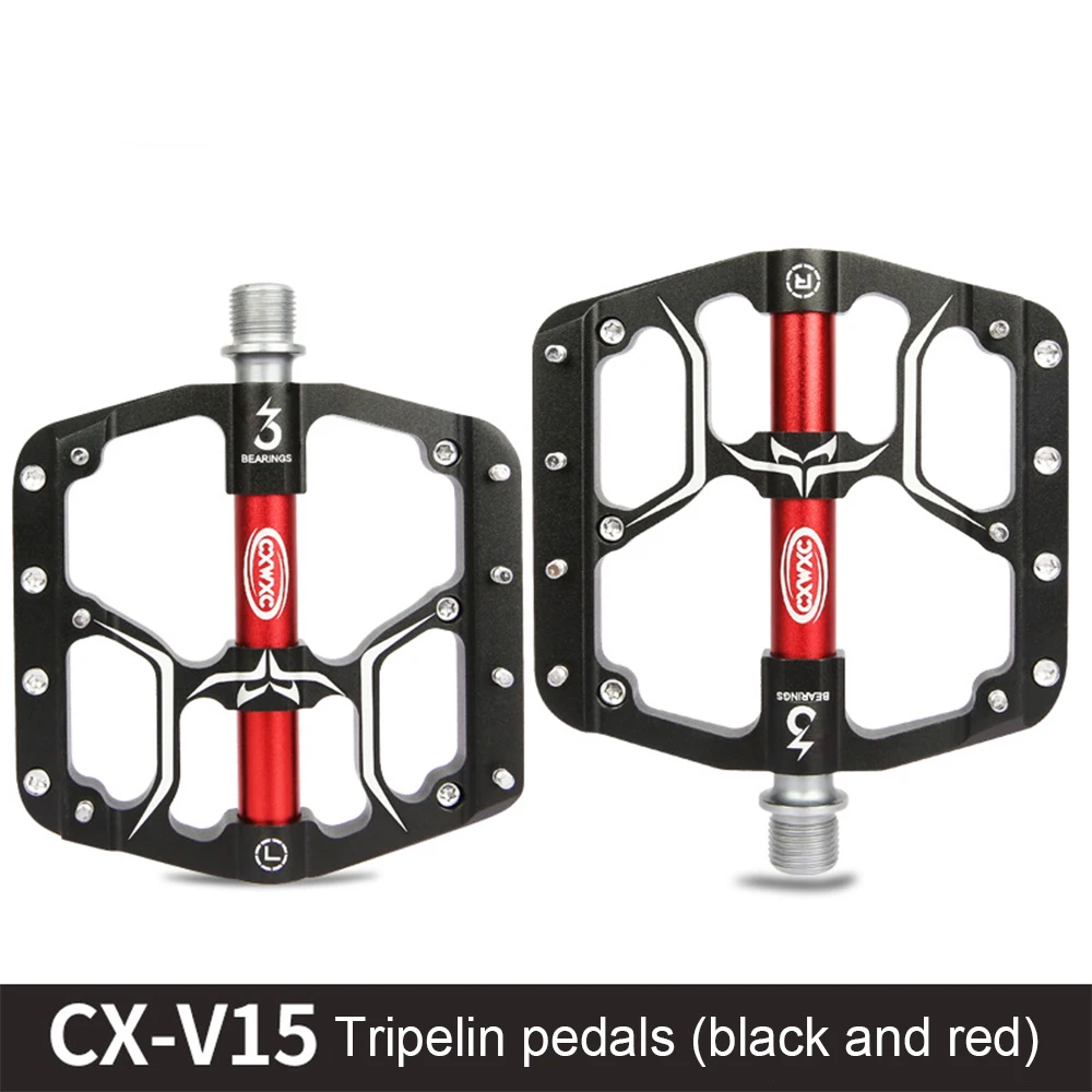 Велосипедные педали 3 герметичных подшипника широкая платформа из сплава детали