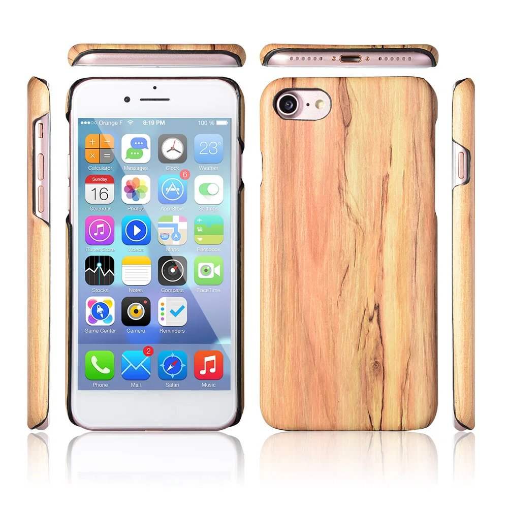 

Real solid wooden phone case for iphone 7 and 8
