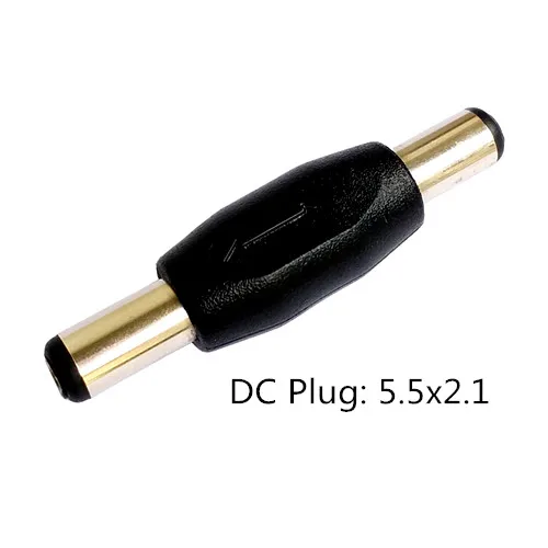 

100Pcs PVC 5.5*2.1mm Male To Male DC Power Plug Header Adapter
