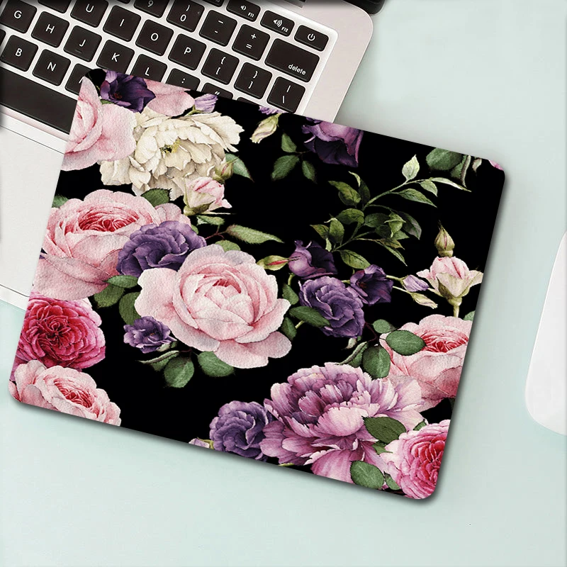

Deskmat Mouse Pad Kawaii Accessories Table Pads Setup Gamer Accessories Mousepad Anime Mouse Mat PC Gamer Cabinet Deskpad flower