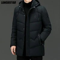 warm winter designer brand top quality hooded windproof casual fashion parka jacket men windbreaker puffer coats clothes men