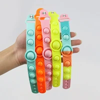 new push bubble bracelet bubble fidget toys stress relief bracelet wearable sensory wristband toy for adult kids antistress toys