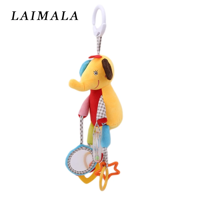 

New Plush Rattles Newborn Baby Boy Girl Cute Cotton Rattles Infant Animal Owl Bear Monkey Hand Bell Kids Plush Toy Gifts