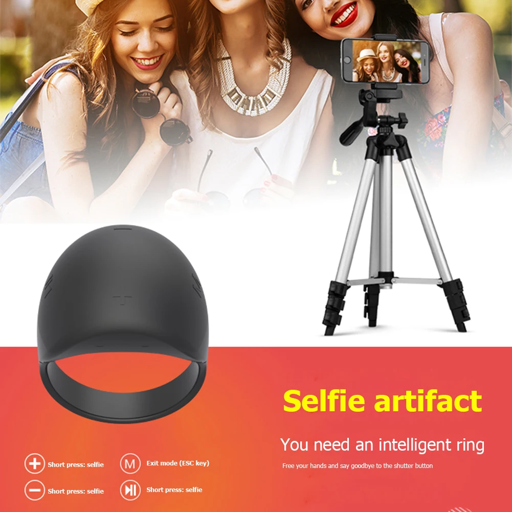 r51 wearable finger ring bt compatible 5 0 remote control smart wireless remote controller for ios android mobile phone tv box free global shipping