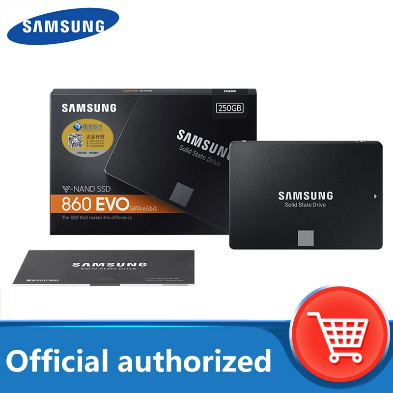100% оригинальный SAMSUNG 860 EVO Внутренний твердотельный диск 250 ГБ 500 Гб ТБ SSD SATA3 2 5 HD