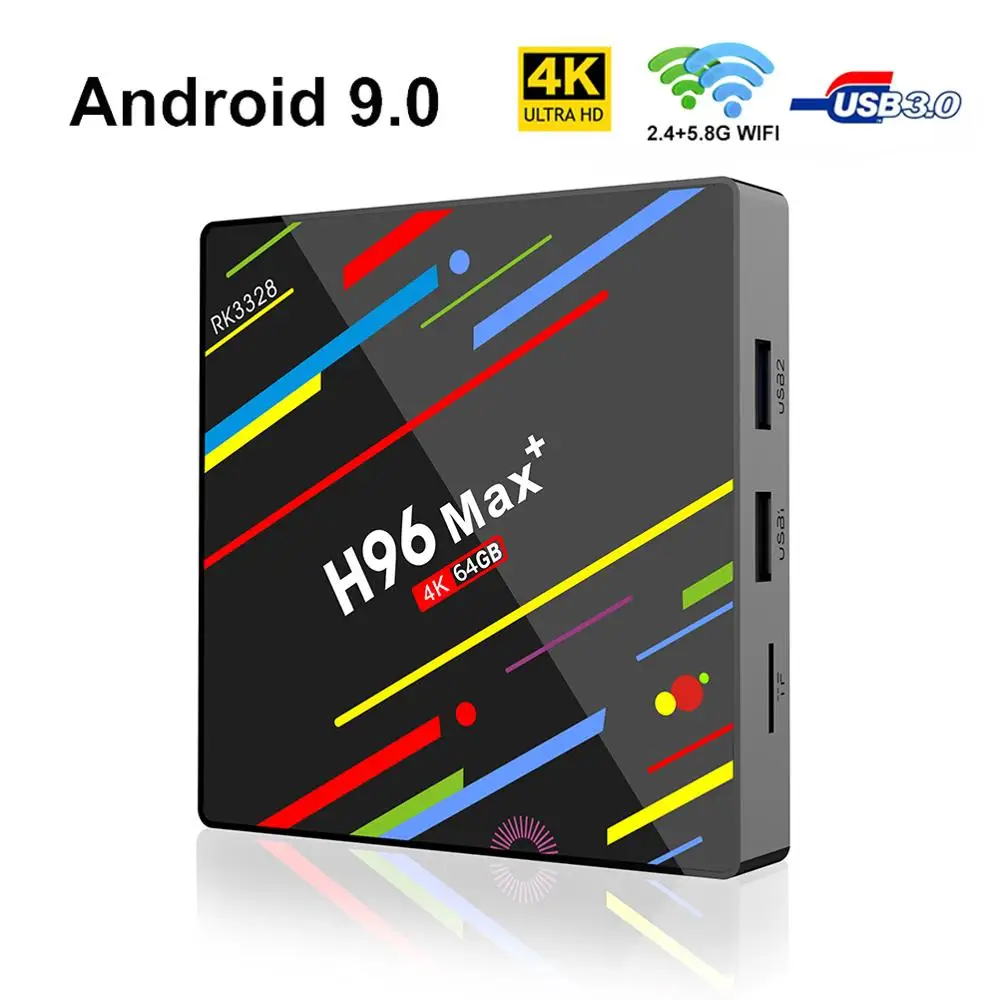 ТВ-приставка LEMADO H96 MAX Pro Android 9 0 телеприставка Rockchip RK3328 4 Гб RAM 64 ROM 4K Google Player Store Smart TV