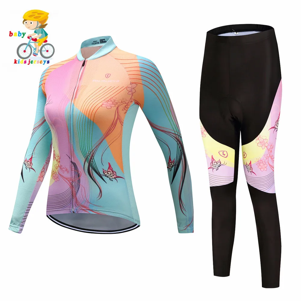 Baby long-sleeved suit women's bicycle clothing fashion casual skirt-style riding clothes female breathable quick-drying | Спорт и